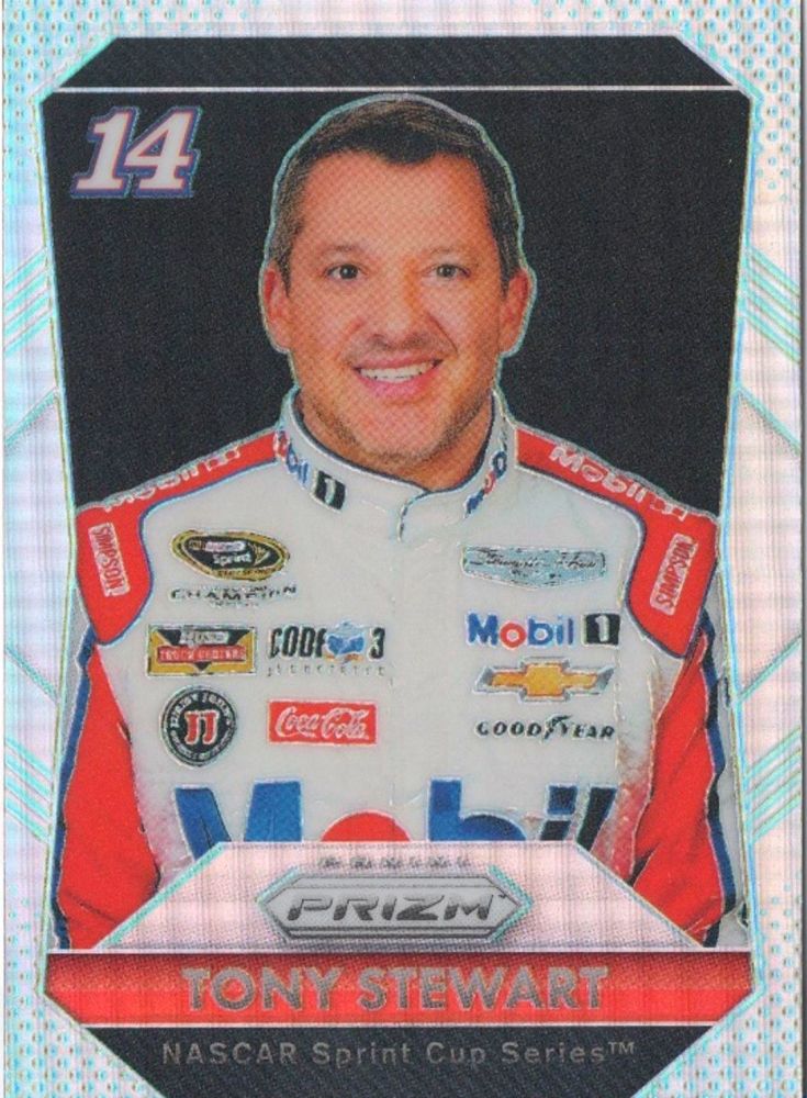 2016 Panini Prizm Racing TONY STEWART Silver Prizm #14