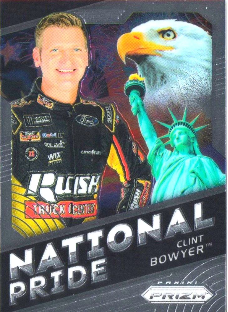 2018 Panini Prizm Racing CLINT BOWYER National Pride Insert #NP-10