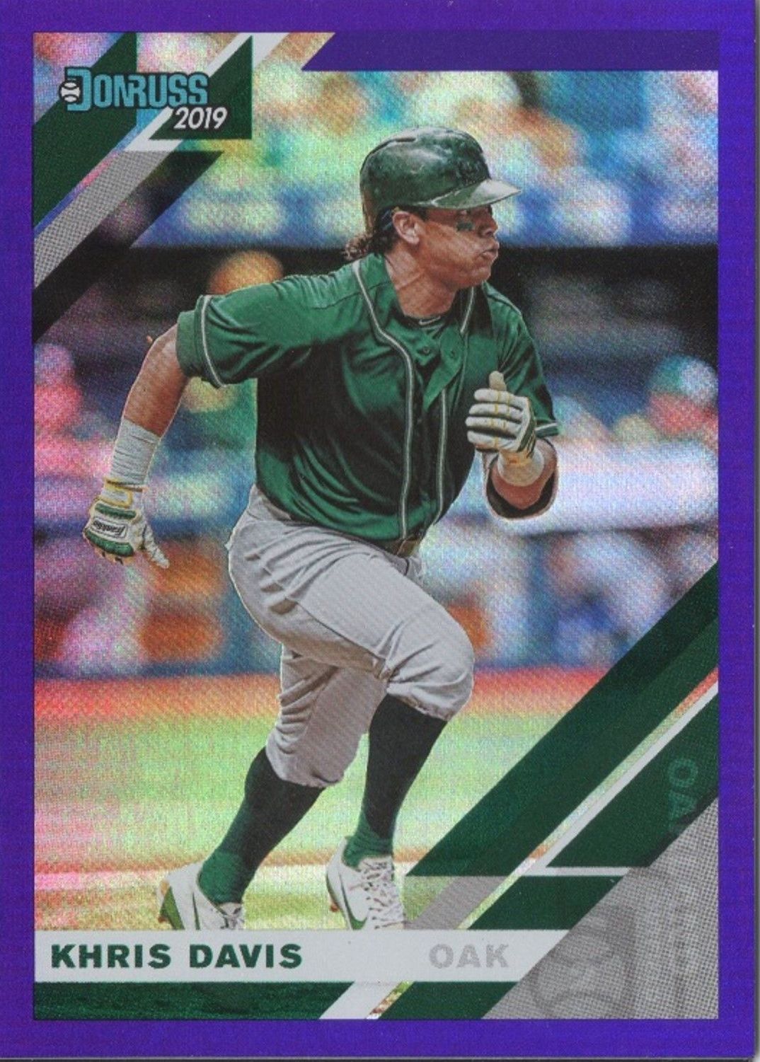 2019 Panini Donruss KHRIS DAVIS Purple Holo Parallel #169