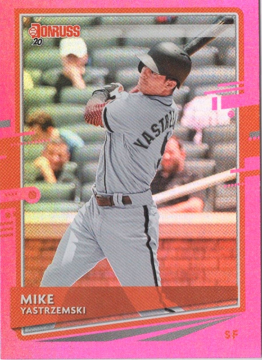 2020 Panini Donruss MIKE YASTRZEMSKI Pink Holo Parallel #209