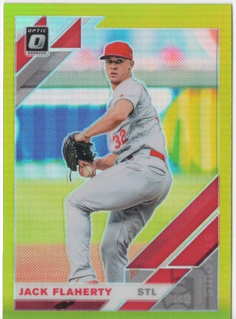 2019 Panini Donruss Optic JACK FLAHERTY Lime Green Prizm SP #176