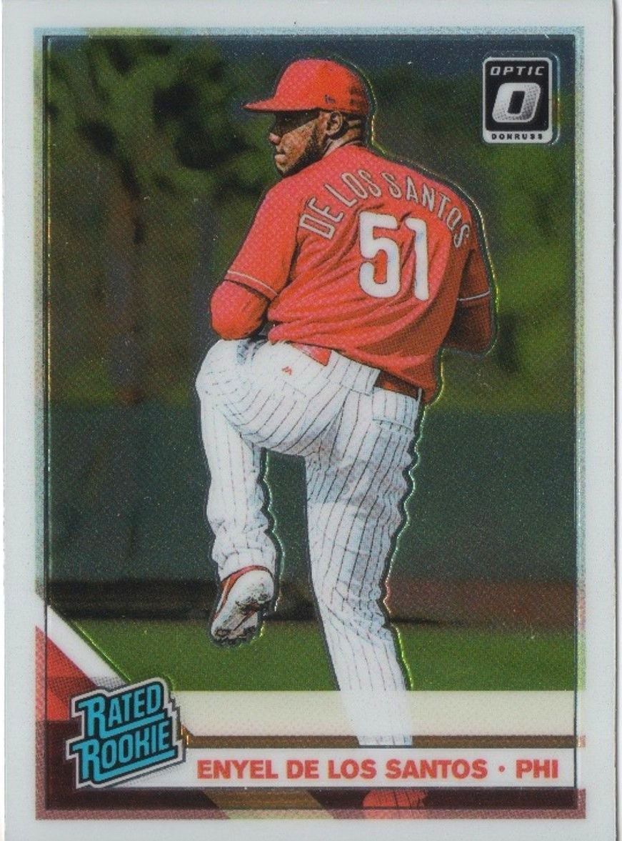 2019 Panini Donruss Optic ENYEL DE LOS SANTOS Rated Rookie Base #66