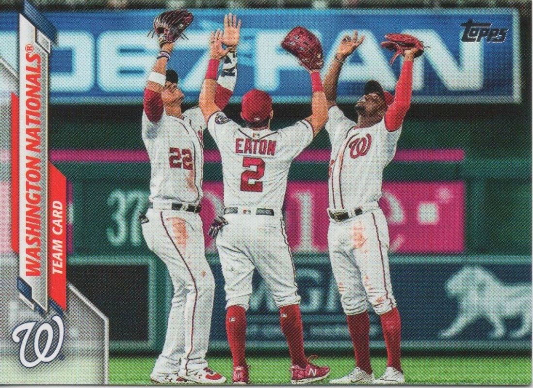 2020 Topps Series One WASHINGTON NATIONALS Team Card #329