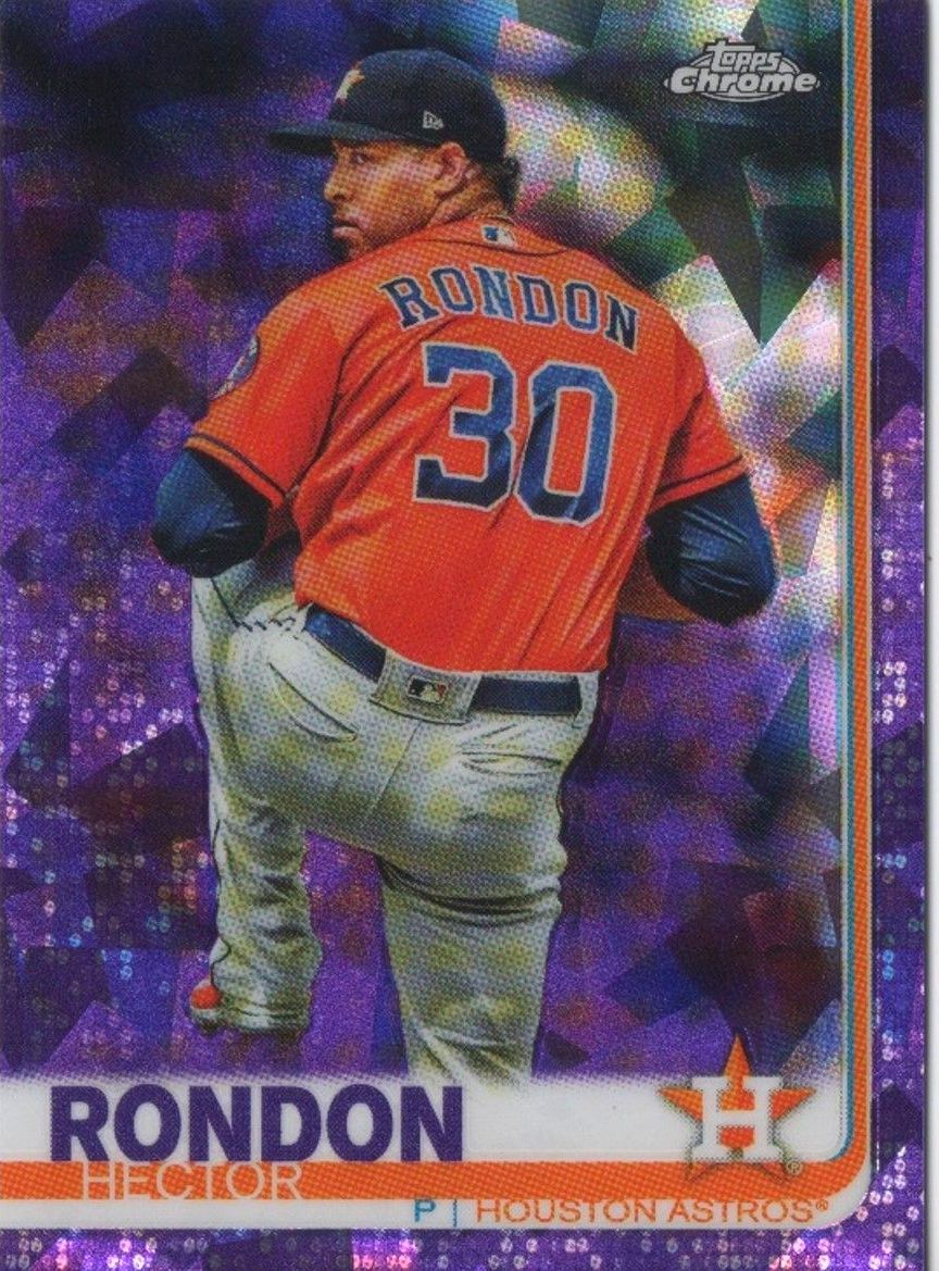 2019 Topps Chrome HECTOR RONDON Purple Ice Chrome /10 #91
