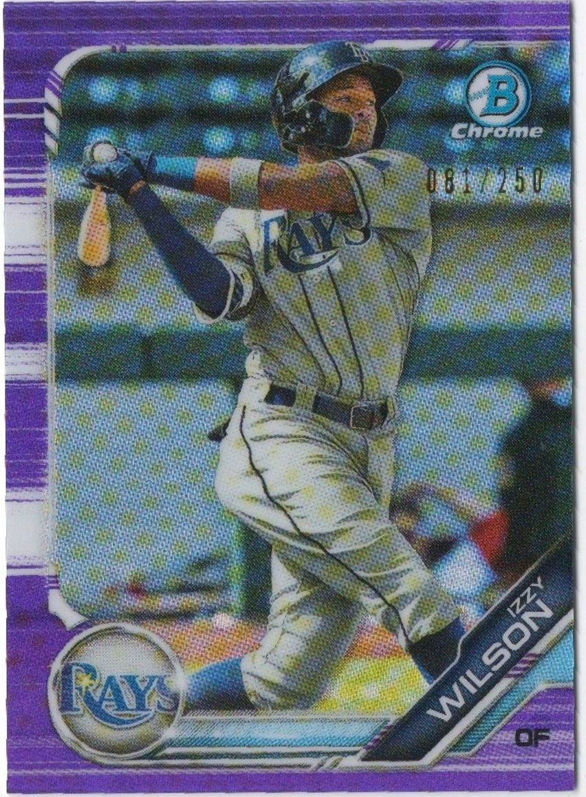 2019 Topps Bowman Draft Chrome IZZY WILSON Purple /250 #BDC-13