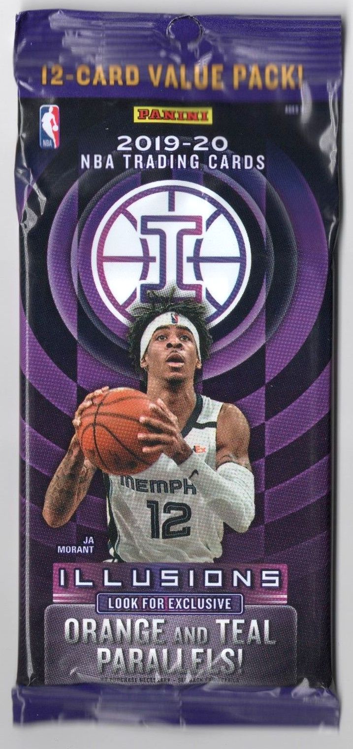 2019/20 Panini Illusions Basketball Jumbo Fat 12 Card Pack