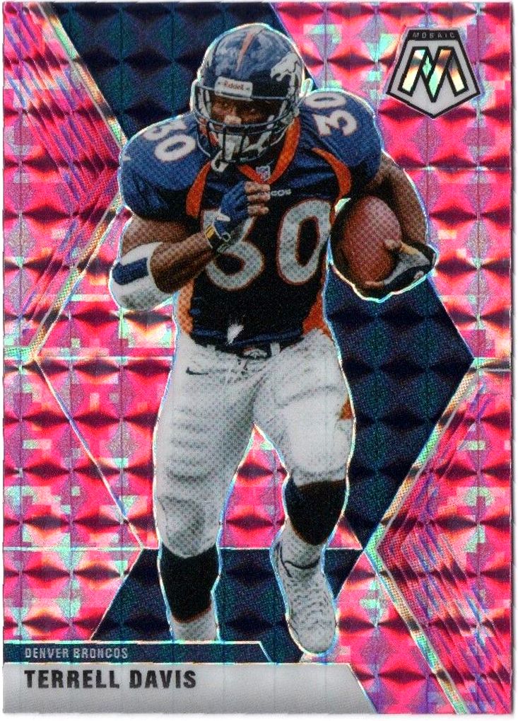 2020 Panini Mosaic TERRELL DAVIS Pink Camo Prizm #68