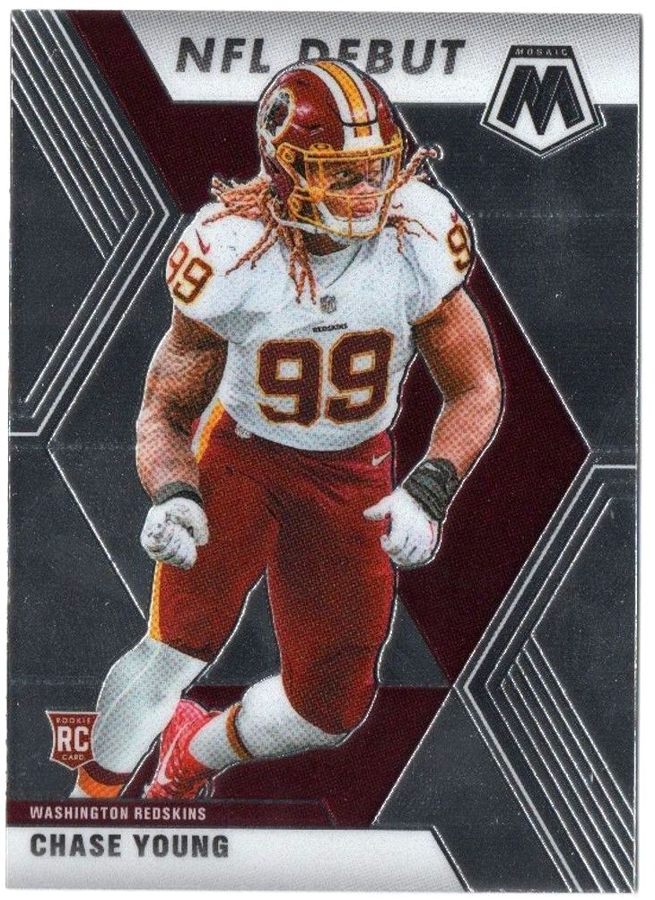 2020 Panini Mosaic CHASE YOUNG NFL Debut Rookie #272