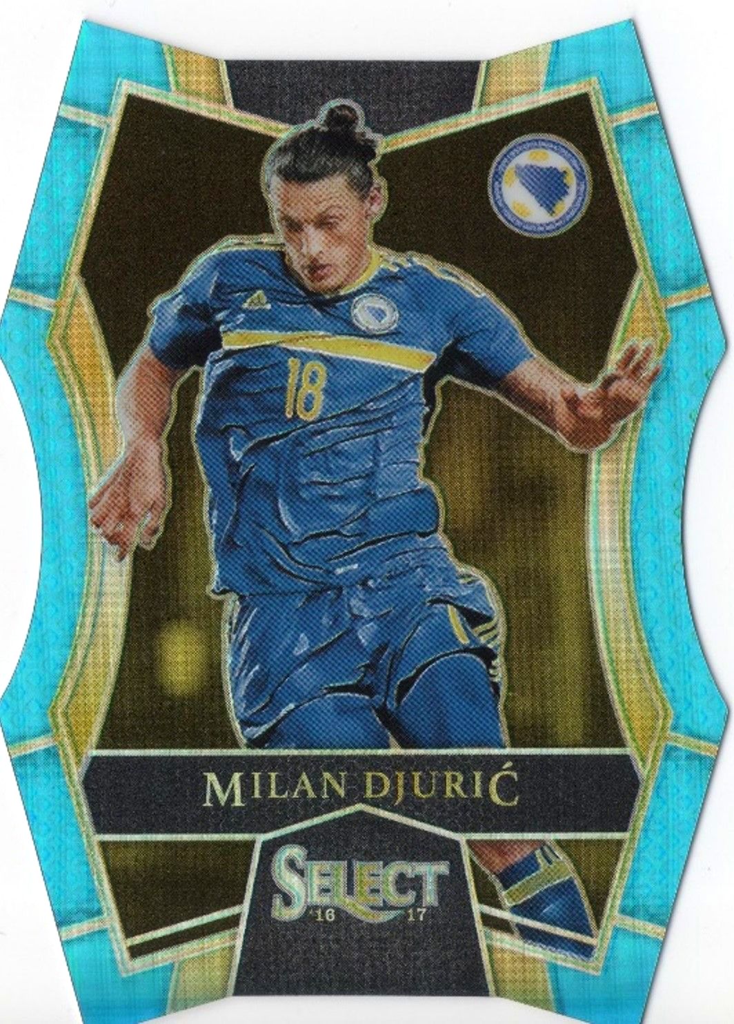 2016 Panini Select Soccer MILAN DJURIC Blue Die-Cut Prizm /249 #196