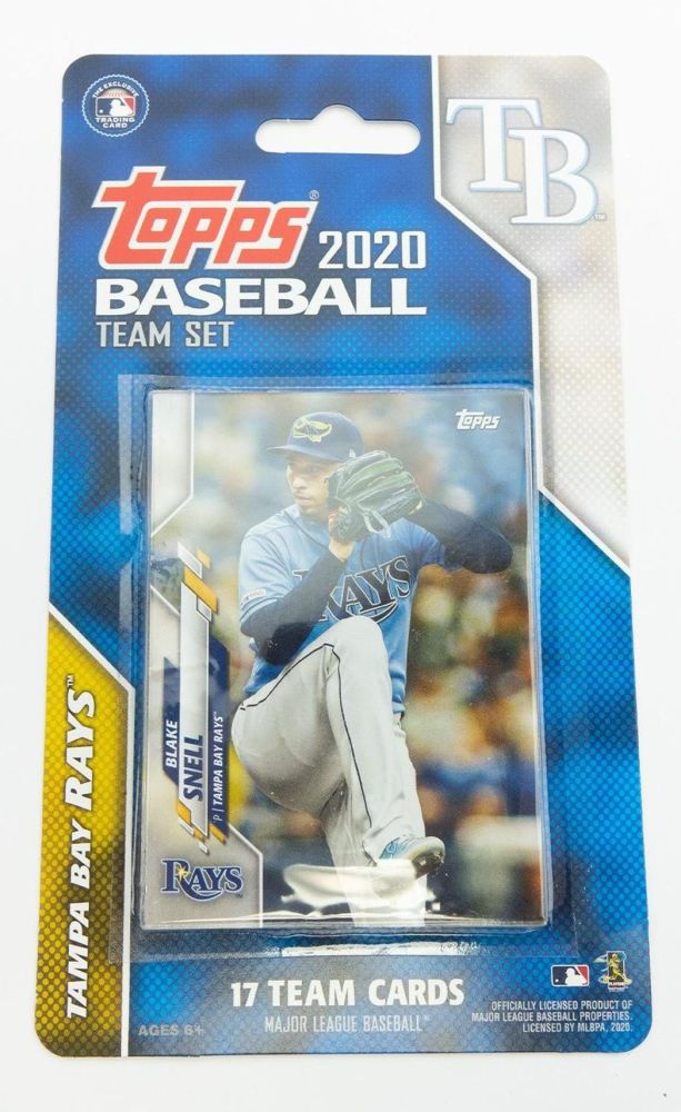 2020 Topps Baseball Tampa Bay Rays Team Set