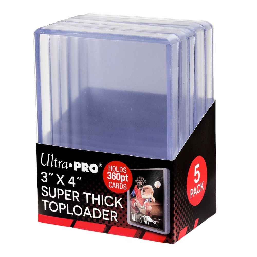 ULTRA PRO 3" x 4" Super Thick 360PT Toploader 5ct