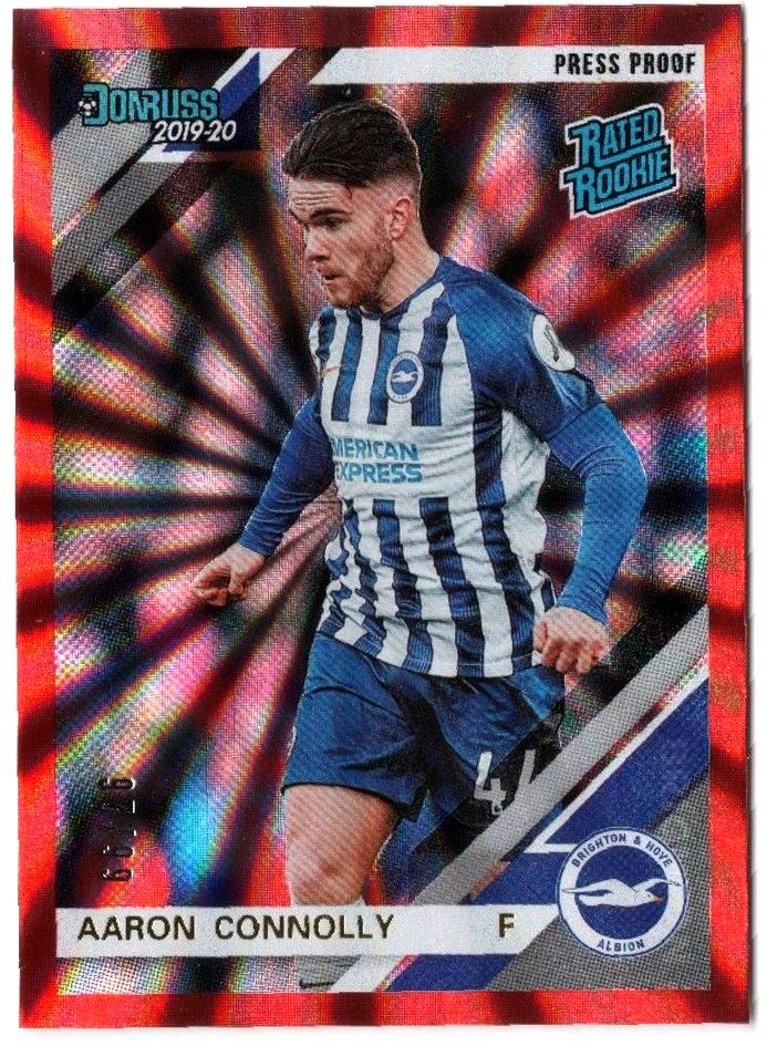 2019-20 Panini Chronicles Soccer AARON CONNOLLY Rated Rookie Red Burst /99 