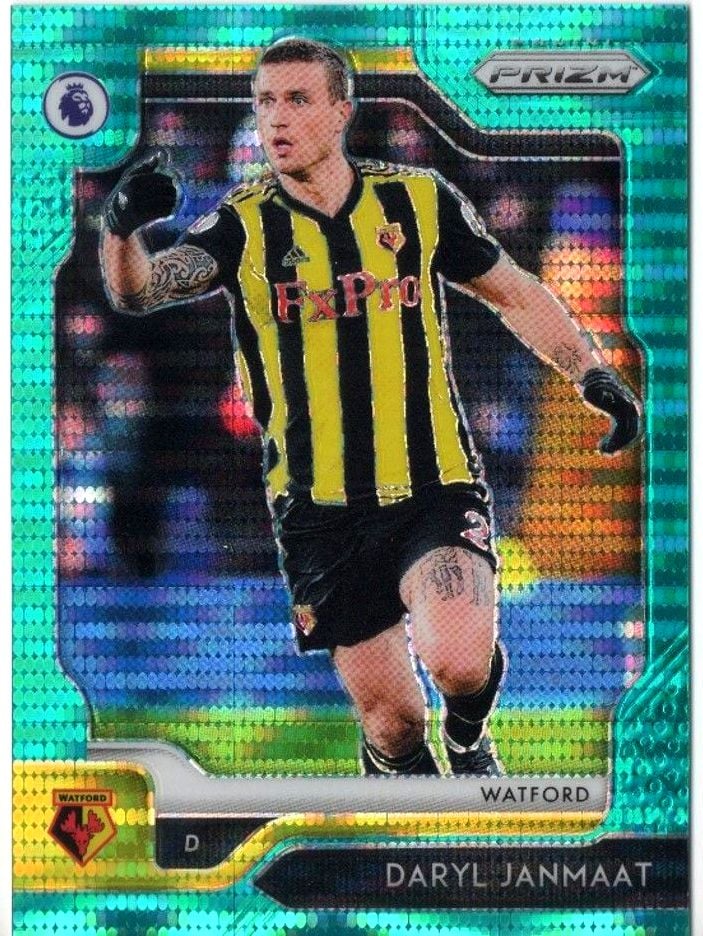 2019-20 Panini Prizm Premier League DARYL JANMAAT Teal Breakaway Prizm /35 #108