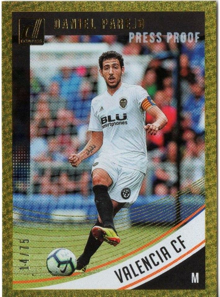 2018-19 Panini Donruss Soccer DANIEL PAREJO Gold Press Proof /75 #86