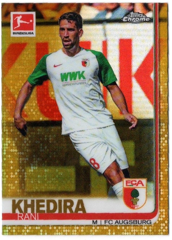 2019-20 Topps Chrome Bundesliga RANI KHEDIRA Gold Refractor /50 #16
