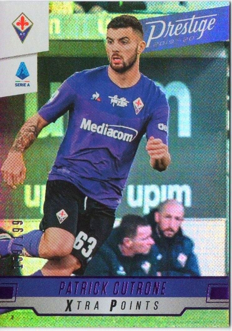 2019-20 Panini Chronicles Soccer PATRICK CUTRONE Xtra Points Purple /199 #222