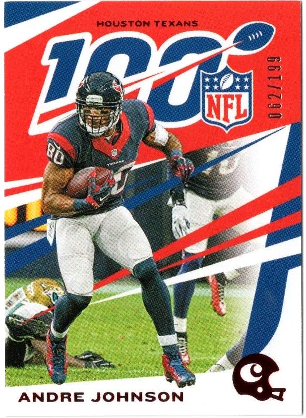 2019 Panini Chronicles ANDRE JOHNSON NFL 100 Red /199 #37