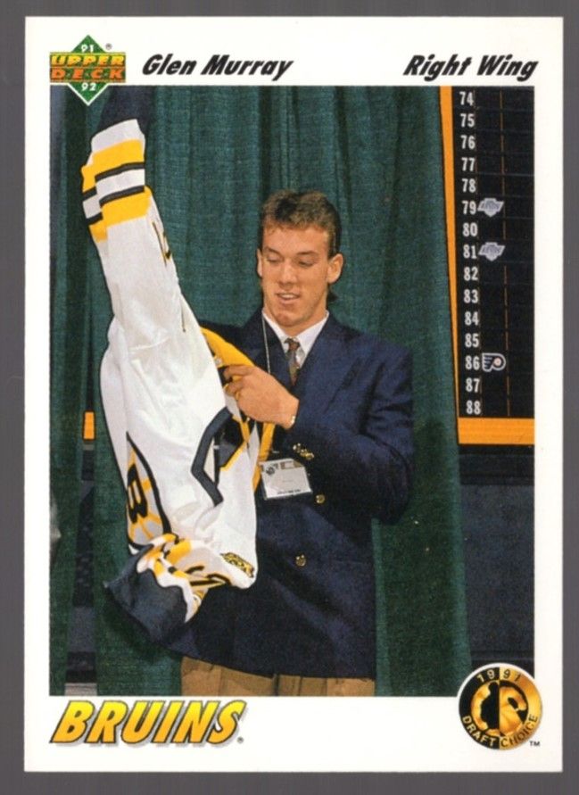 1991-91 Upper Deck Hockey GLEN MURRAY Rookie Base Card #69