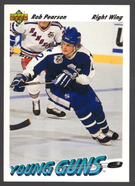 1991-92 Upper Deck Hockey ROB PEARSON Young Guns Rookie #598