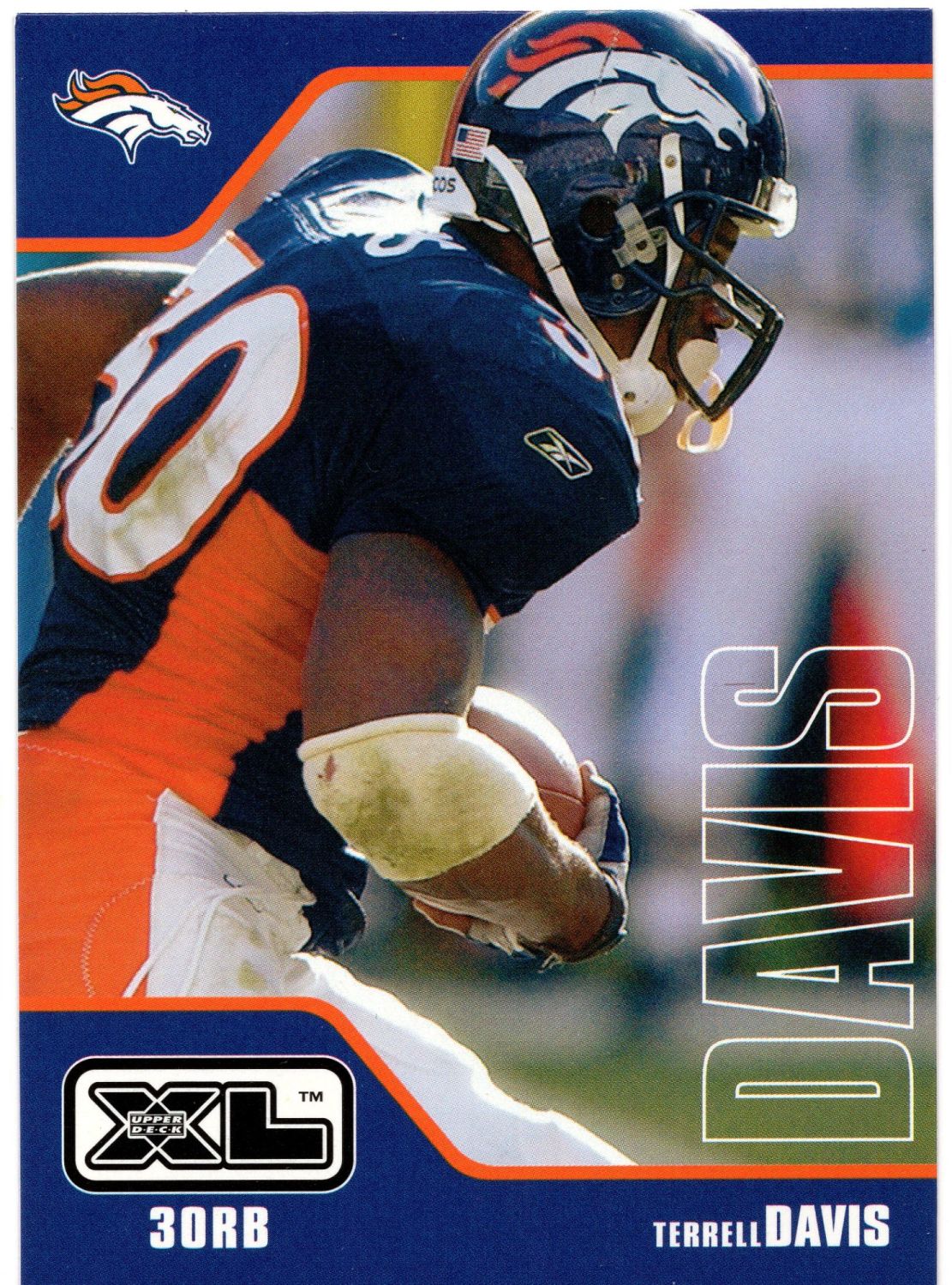 2002 Upper Deck XL TERRELL DAVIS Base Card #162 