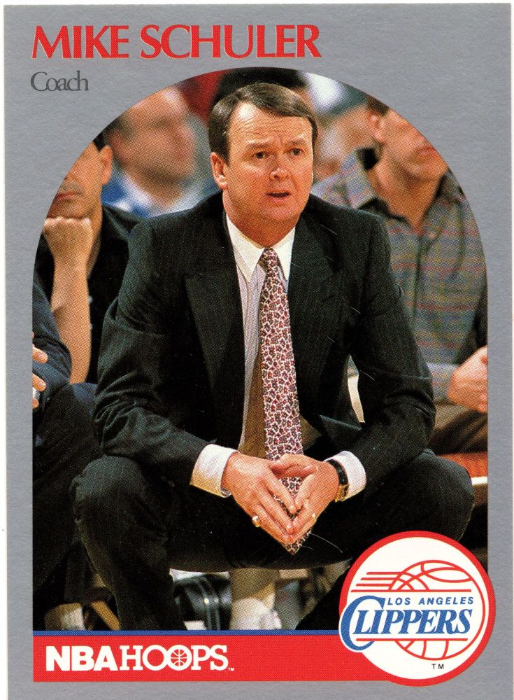 1990-91 NBA Hoops MIKE SCHULER Base Card #316