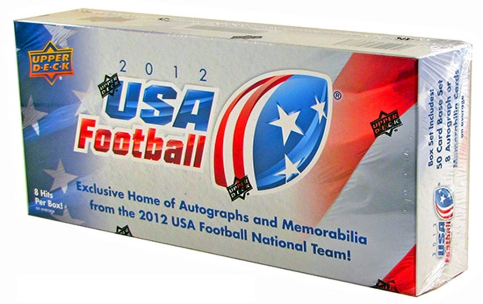 2012 Upper Deck USA Football Hobby Box Set - 8 Hits Per Box!