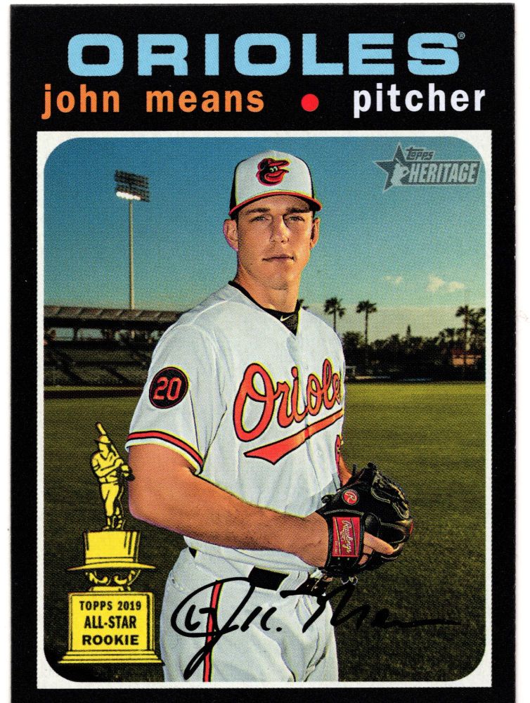 2020 Topps Heritage JOHN MEANS All-Star Rookie #269