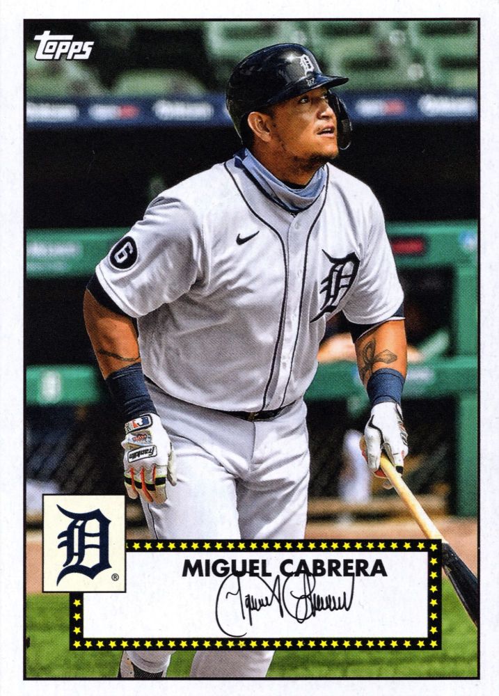 2021 Topps Baseball Series One MIGUEL CABRERA 1952 Redux #T52-2