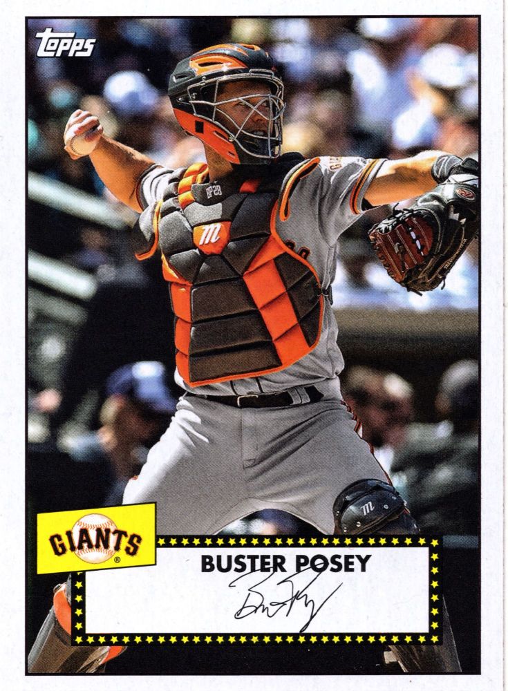 2021 Topps Baseball Series One BUSTER POSEY 1952 Redux #T52-8