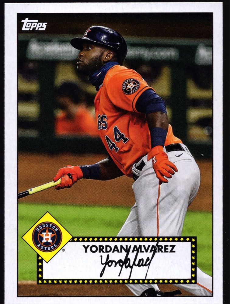 2021 Topps Baseball Series One YORDAN ALVAREZ 1952 Redux T52-3