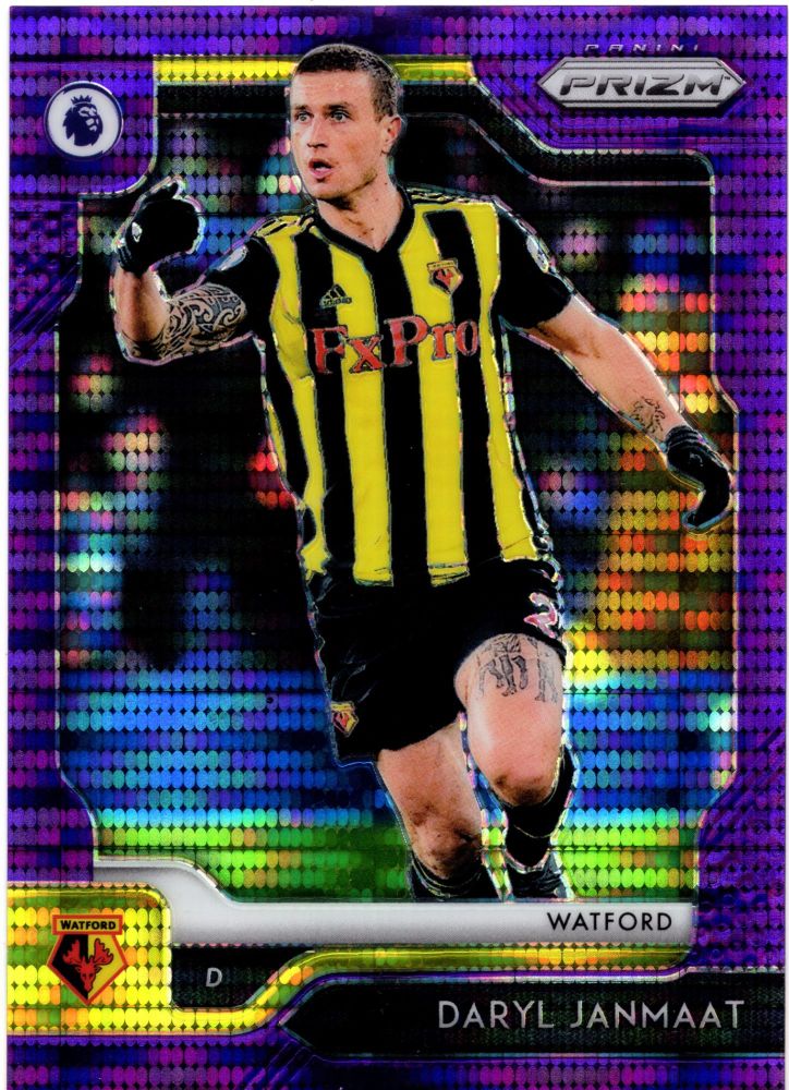 2019-20 Panini Premier League Prizm DARYL JANMAAT Purple Breakaway Prizm /75 #108