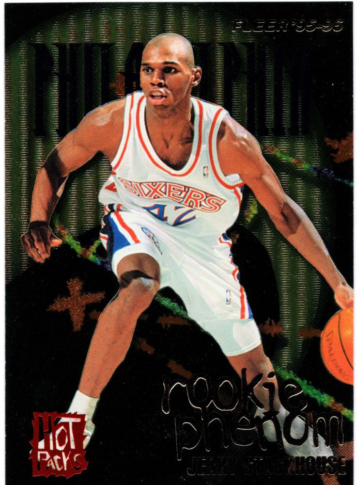 1995-96 Fleer Hot Packs JERRY STACKHOUSE Rookie Phenom ##7