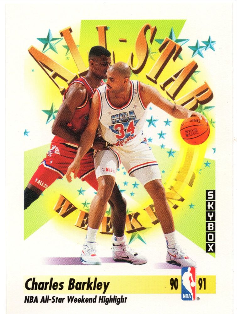 1991-92 NBA Skybox CHARLES BARKLEY All-Star Highlights MVP #316