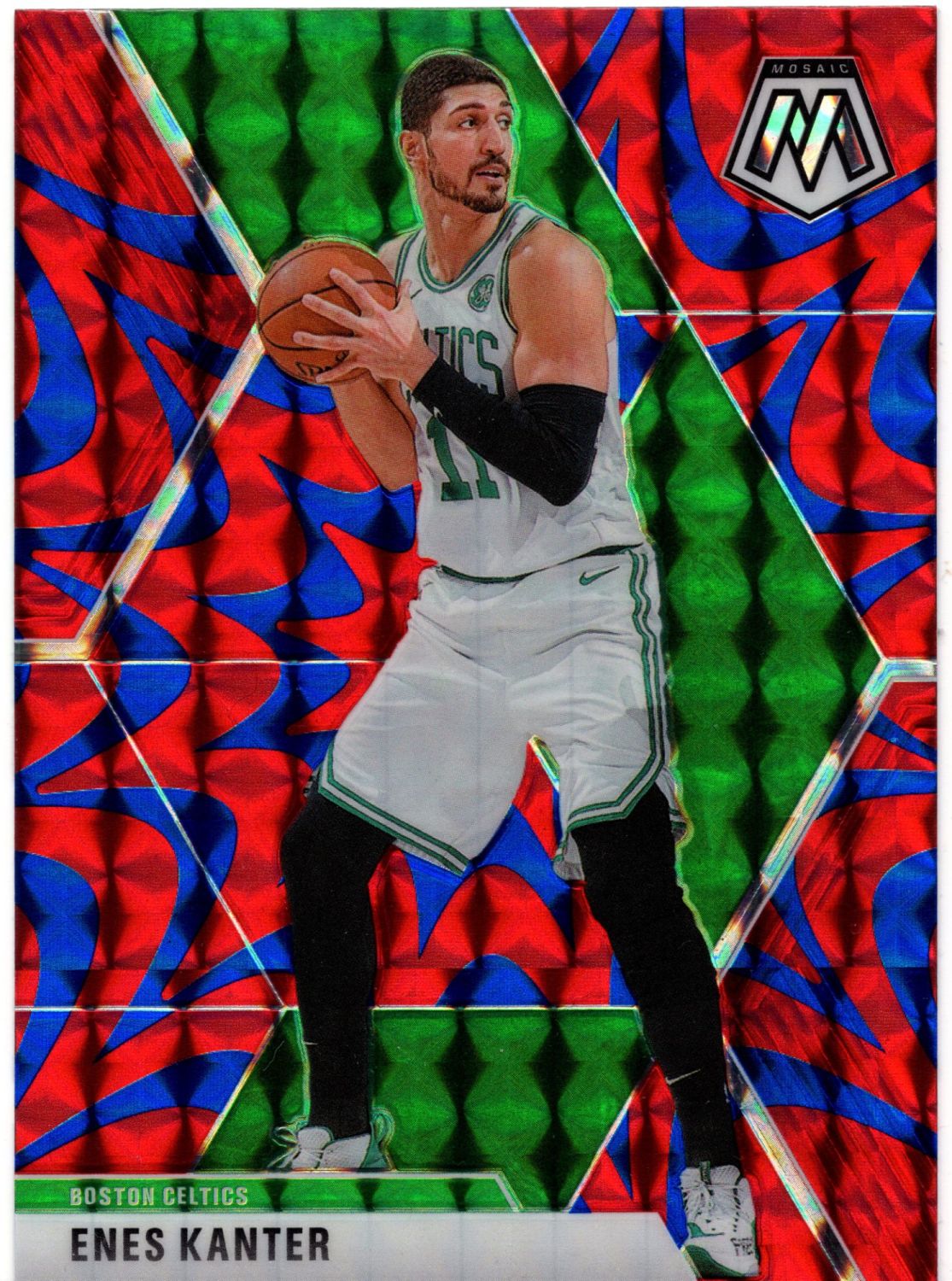 2019-20 Panini Mosaic ENES KANTER Blue Reactive Prizm #139