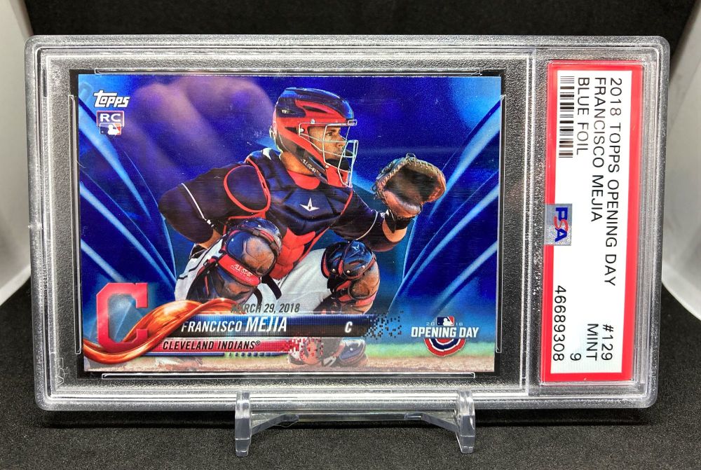 2018 Topps Opening Day FRANCISCO MEJIA Rookie Blue Foil #129 (PSA 9)