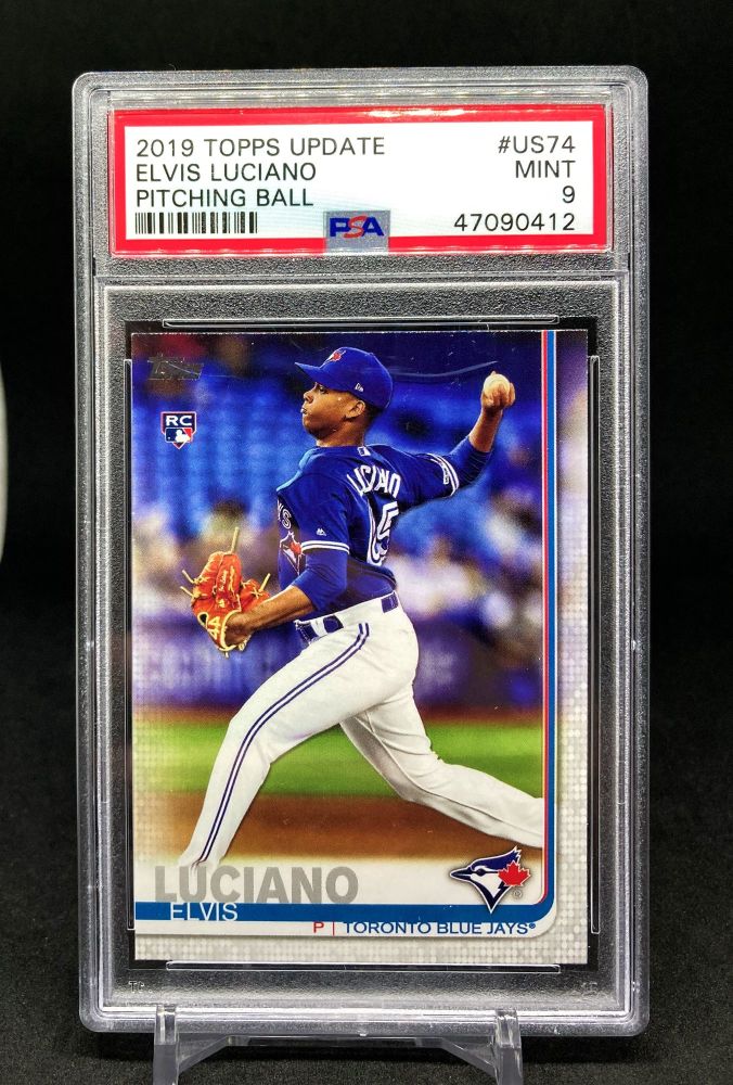 2019 Topps Update ELVIS LUCIANO Rookie Pitching #US74 (PSA 9)