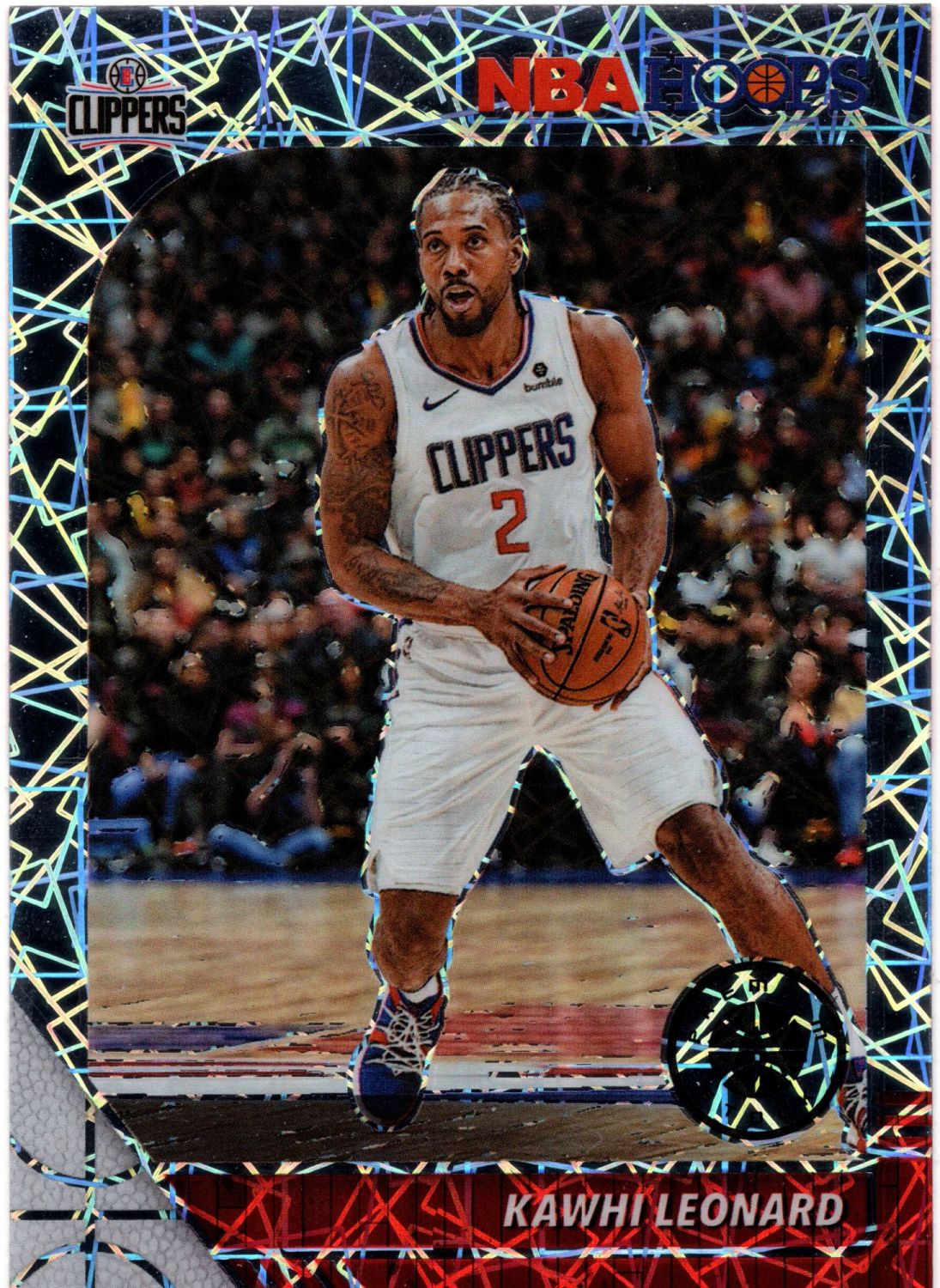 2019-20 Panini Hoops Premium Stock KAWHI LEONARD Lazer Prizm #177