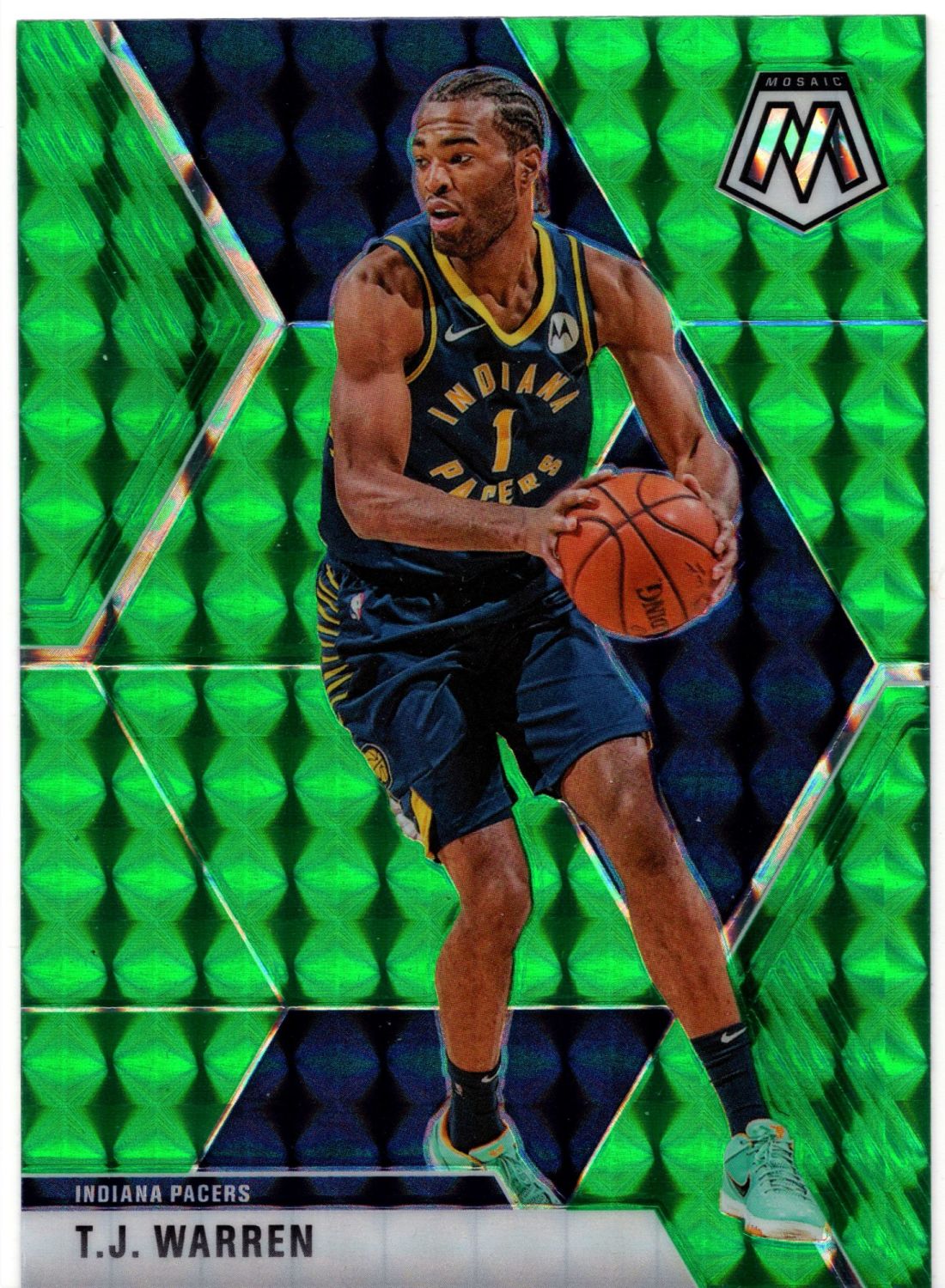 2019-20 Panini Mosaic TJ WARREN Green Mosaic Prizm #165