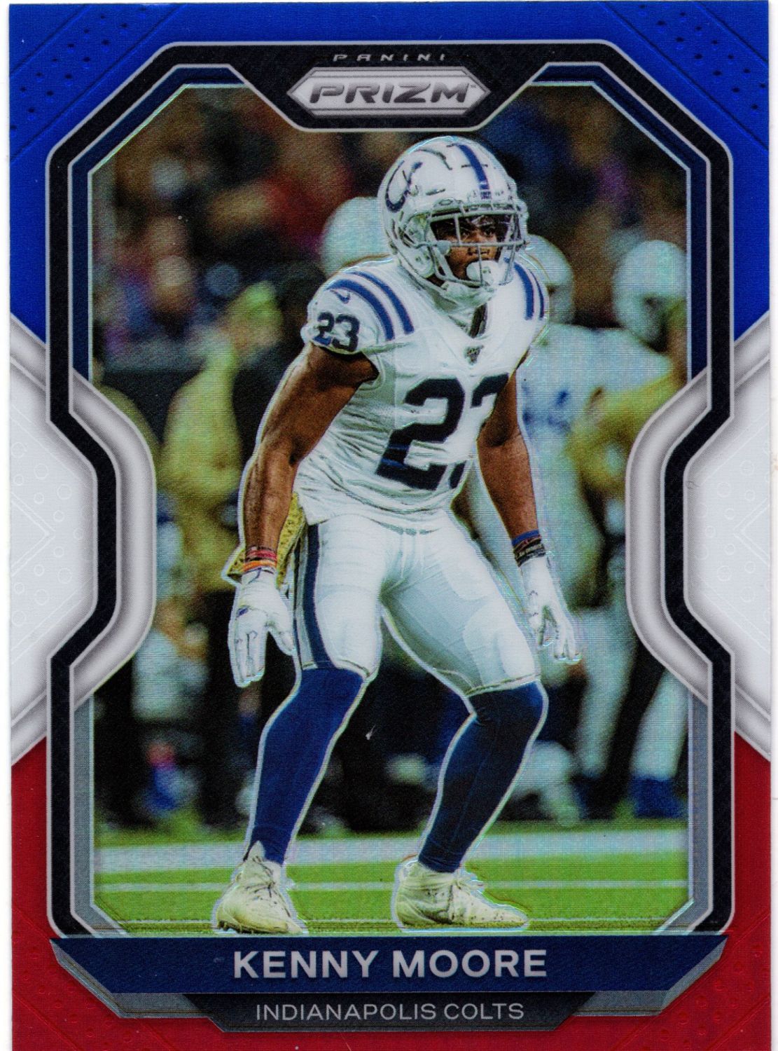 2019 Panini Prizm KENNY MOORE Red/White/Blue Prizm #90