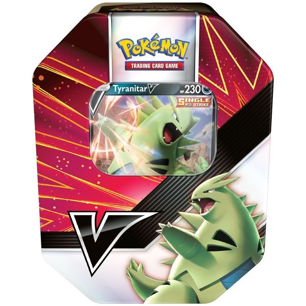 Pokémon Trading Card Game V Strikers Tin - Tyranitar V / Empoleon V