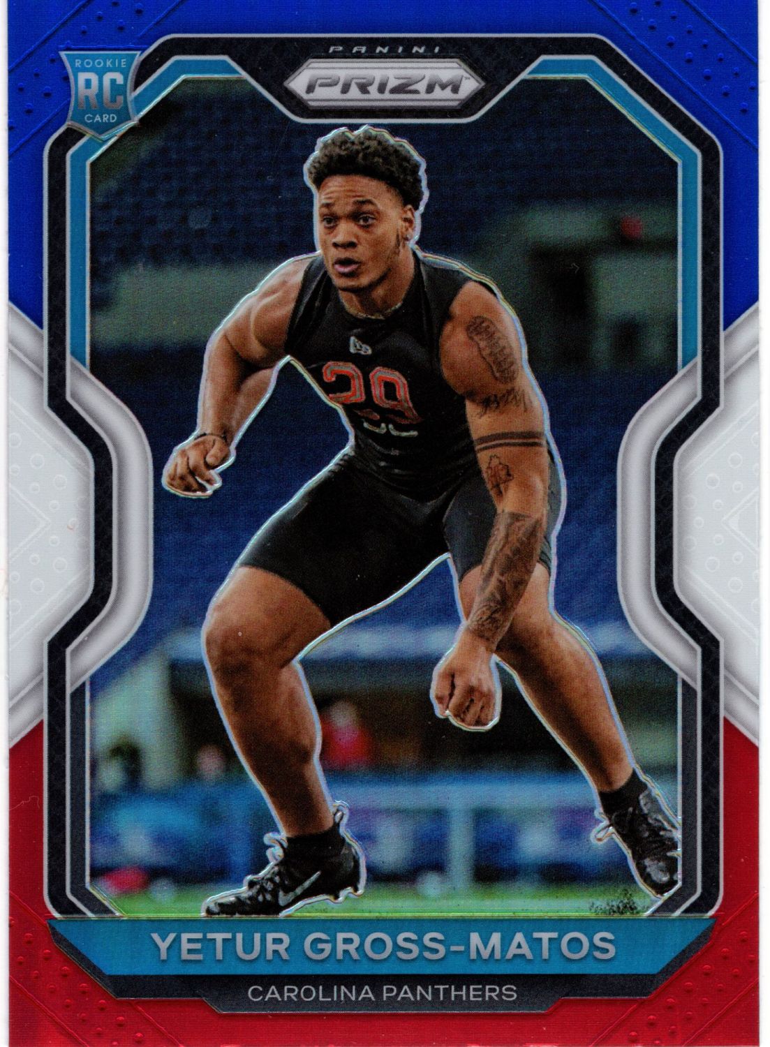 2020 Panini Prizm YETUR GROSS-MATOS Rookie Red/White/Blue Prizm #366