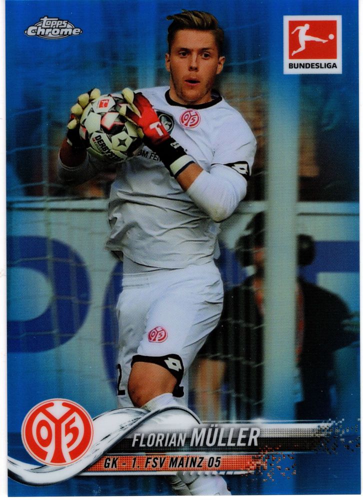 2018-19 Topps Chrome Bundesliga FLORIAN MULLER Blue Refractor /199 #49