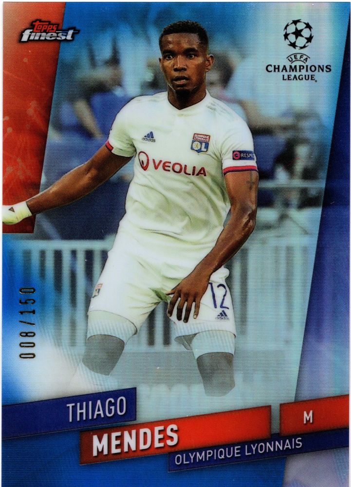 2019-20 Topps Champions League Finest THIAGO MENDES Blue Refractor /150 #32