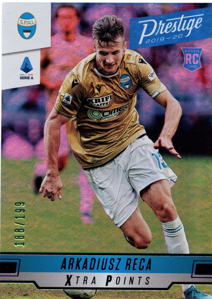 2019-20 Panini Chronicles Soccer ARKADIUSZ RECA Rookie Xtra Points Purple Holo /199 #282