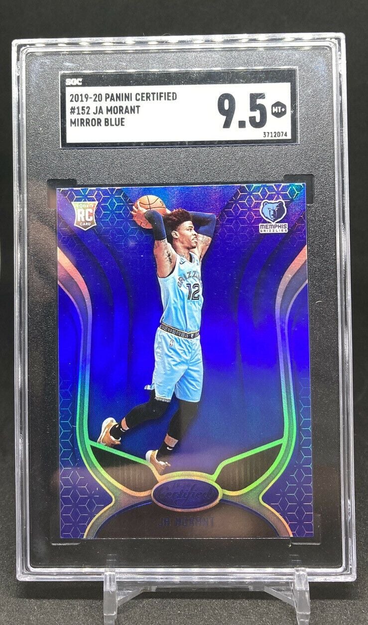 2019-20 Panini Certified Basketball JA MORANT Rookie Mirror Blue Holo #152 