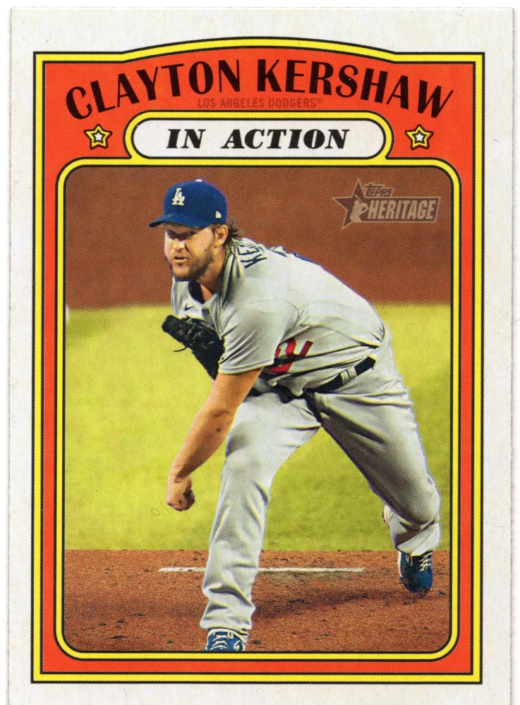 2021 Topps Heritage CLAYTON KERSHAW In Action #38