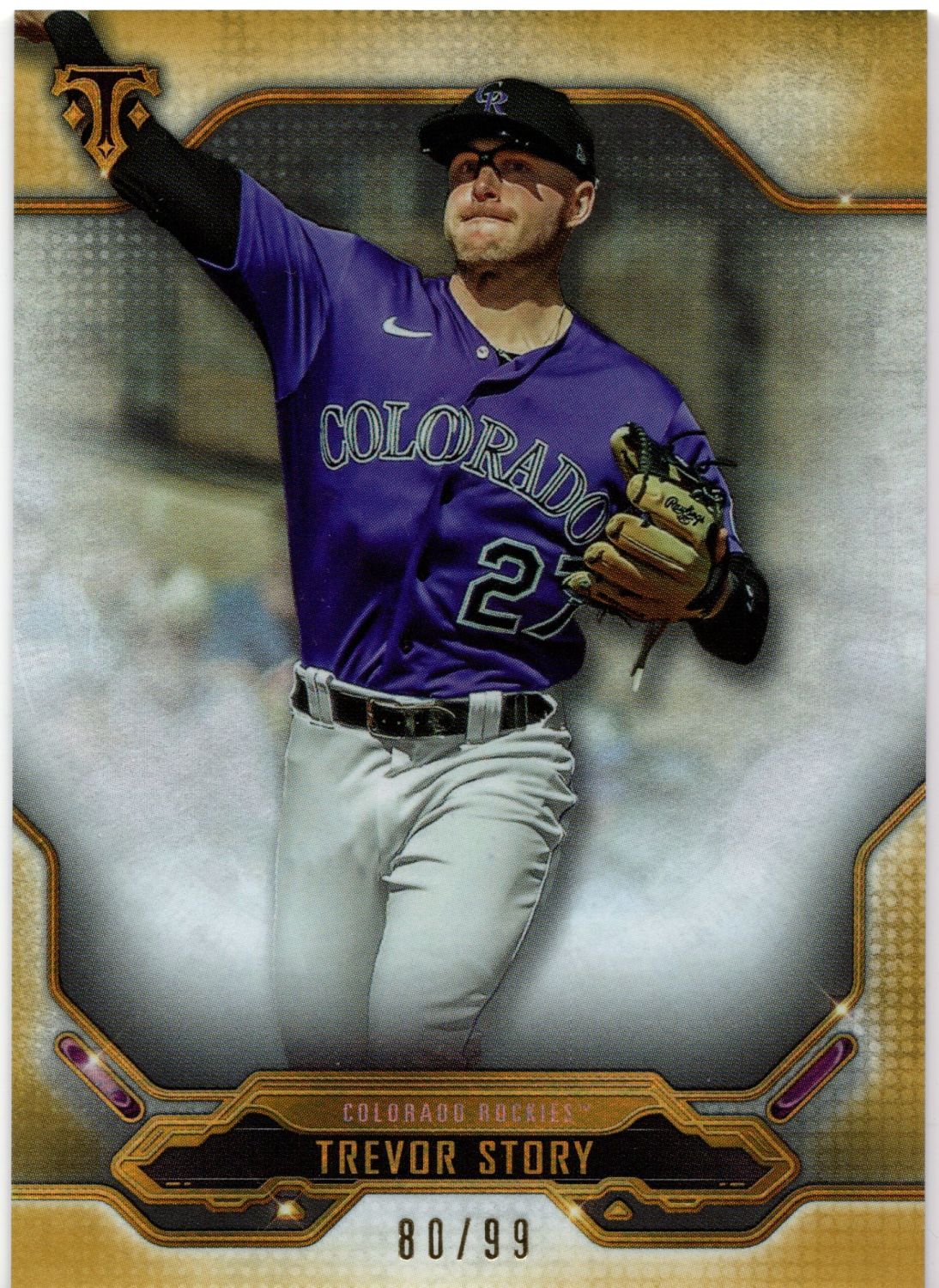 2020 Topps Triple Threads TREVOR STORY Gold /99 #33