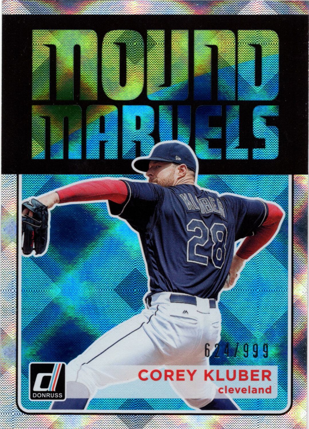 2018 Panini Donruss COREY KLUBER Mound Marvels /999 #MM4