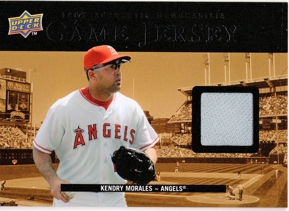 2002 Upper Deck Baseball KENDRY MORALES Game Jersey Patch #99-KM