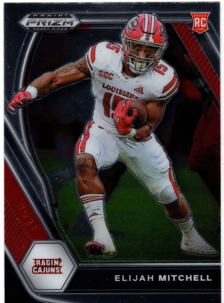 2021 Panini Prizm Draft Picks ELIJAH MITCHELL Rookie Base Card #156